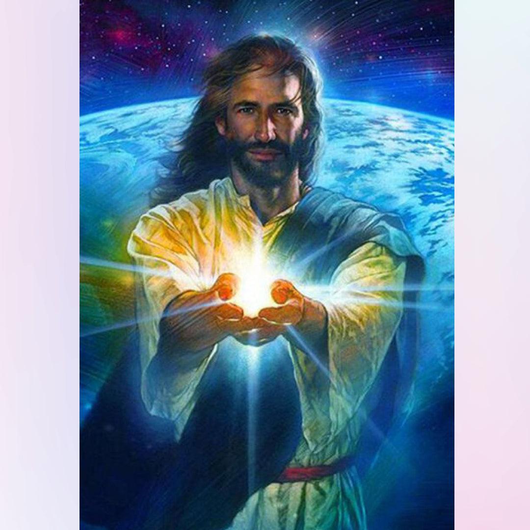Jesus with the Light of Universe Diamond Painting Kits 20% Off